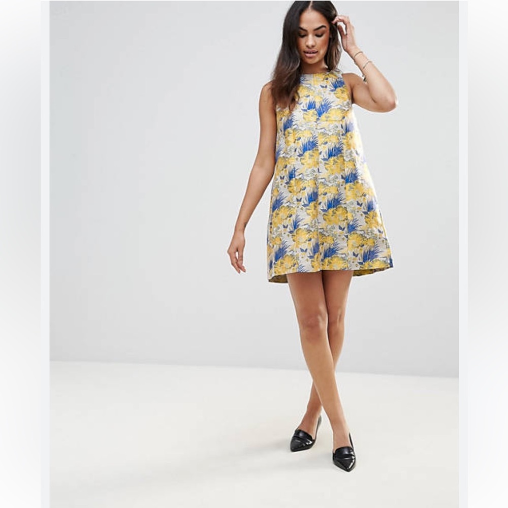 FRNCH Sleeveless Printed Dress Medium